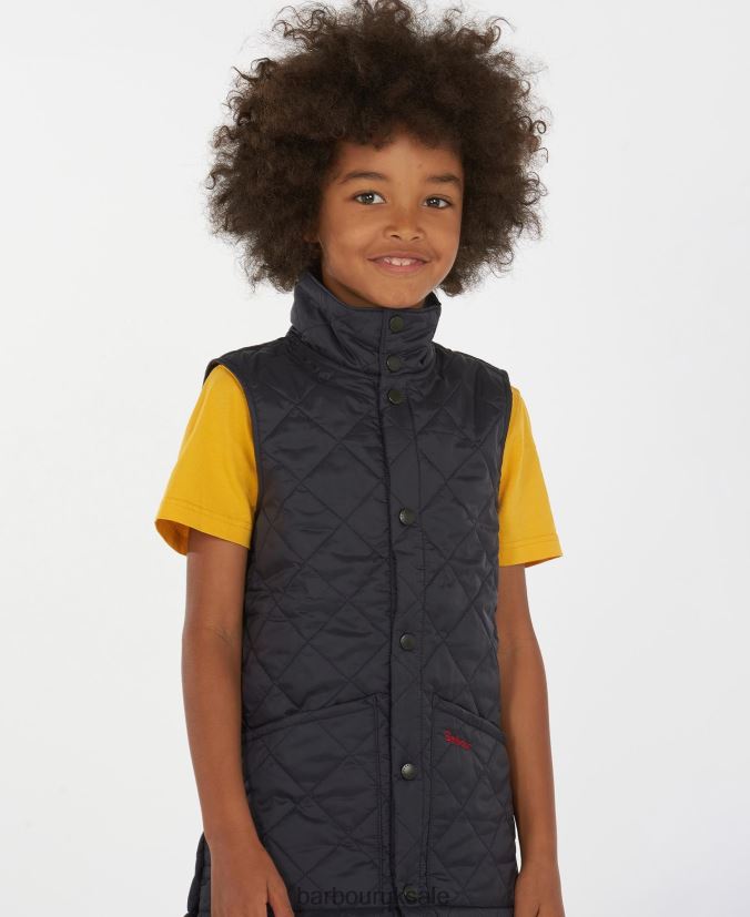 Liddesdale Gilet Barbour Boys R08LB62484 Clothing Black