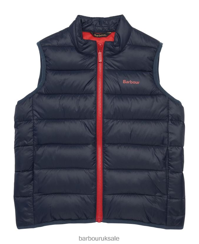 Trawl Gilet Barbour Boys R08LB62486 Clothing Red