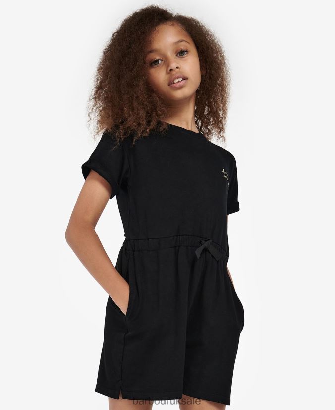 Rossin Playsuit Barbour Girls R08LB62567 Clothing Classic Black