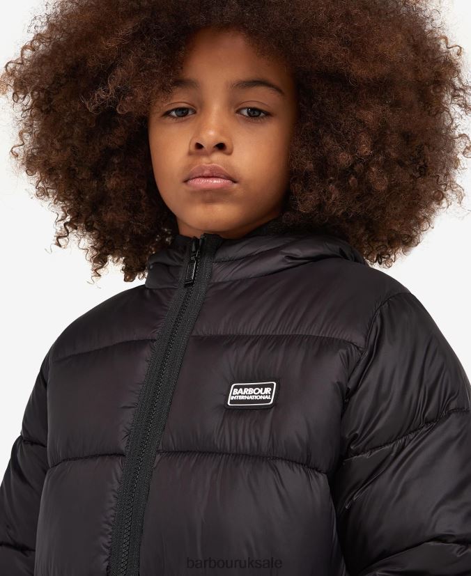 Bobber Quilted Jacket Barbour Boys R08LB62480 Clothing Classic Black