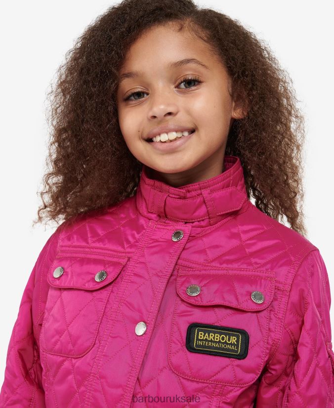 Flyweight International Quilted Jacket Barbour Girls R08LB62544 Clothing Black