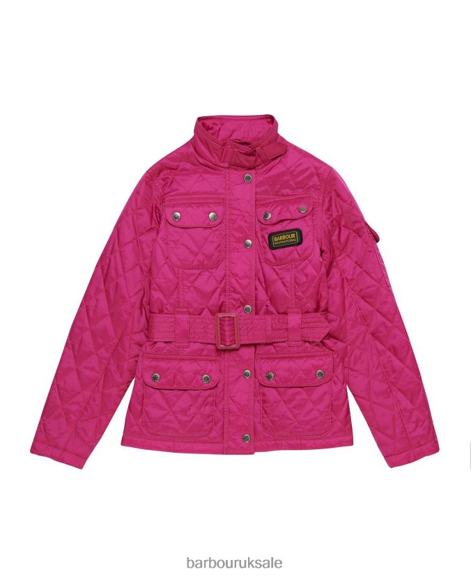 Flyweight International Quilted Jacket Barbour Girls R08LB62544 Clothing Black