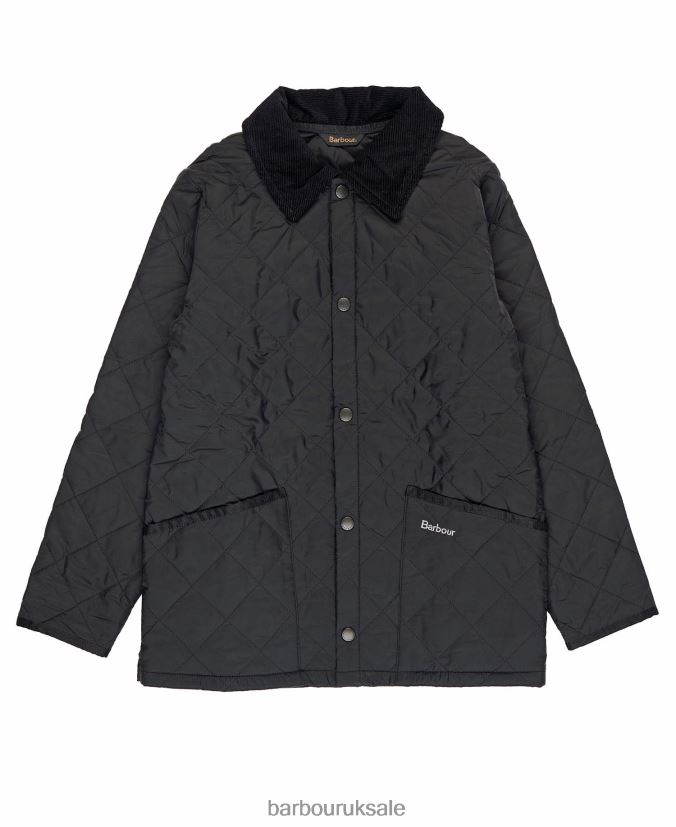 Liddesdale Quilted Jacket Barbour Boys R08LB62478 Clothing Black