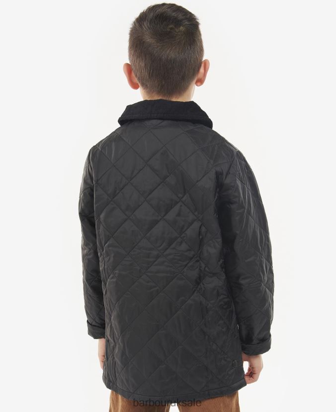 Liddesdale Quilted Jacket Barbour Boys R08LB62478 Clothing Black