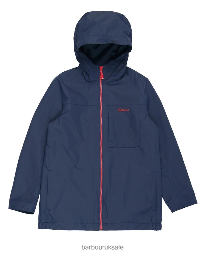 Kenton Showerproof Jacket Barbour Boys R08LB62493 Clothing Classic Navy