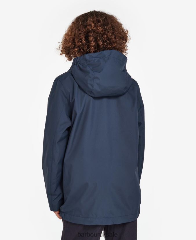 Kenton Showerproof Jacket Barbour Boys R08LB62493 Clothing Classic Navy