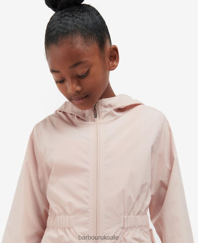 Maara Showerproof Jacket Barbour Girls R08LB62555 Clothing Light Peach