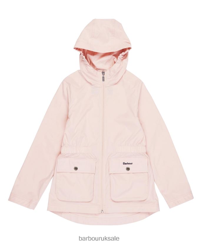 Maara Showerproof Jacket Barbour Girls R08LB62555 Clothing Light Peach