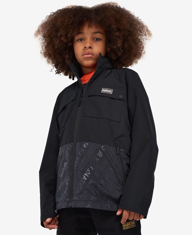 Obel Showerproof Jacket Barbour Boys R08LB62497 Clothing Classic Black