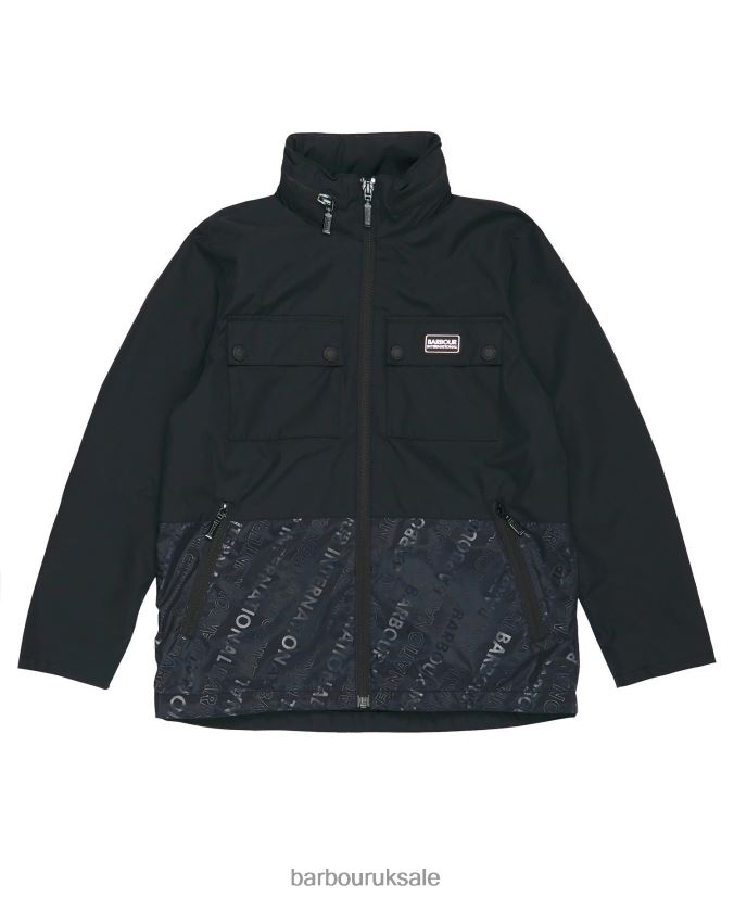 Obel Showerproof Jacket Barbour Boys R08LB62497 Clothing Classic Black