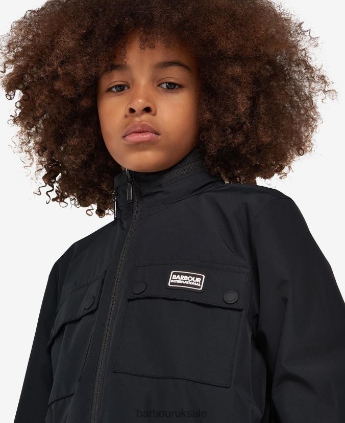 Obel Showerproof Jacket Barbour Boys R08LB62497 Clothing Classic Black