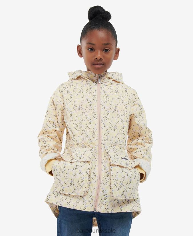 Printed Maara Showerproof Jacket Barbour Girls R08LB62553 Clothing Ditsy Sunflower