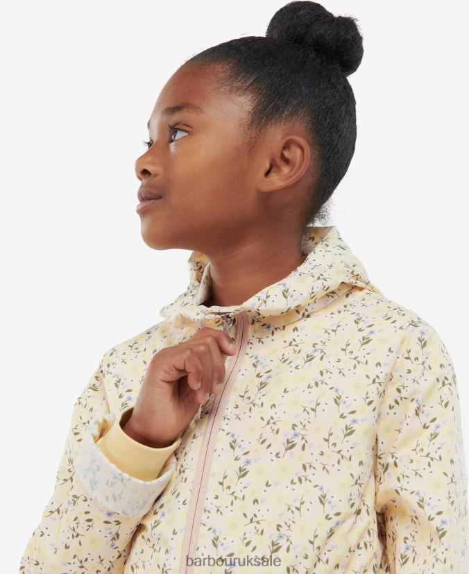 Printed Maara Showerproof Jacket Barbour Girls R08LB62553 Clothing Ditsy Sunflower