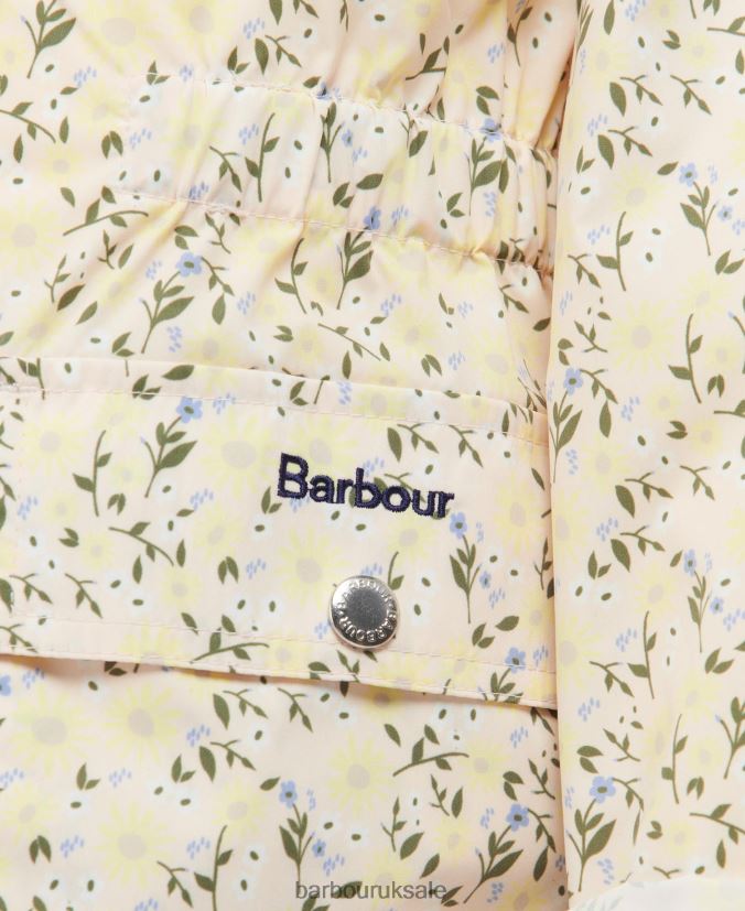 Printed Maara Showerproof Jacket Barbour Girls R08LB62553 Clothing Ditsy Sunflower