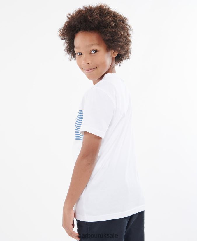 Bay T-Shirt Barbour Boys R08LB62510 Clothing White