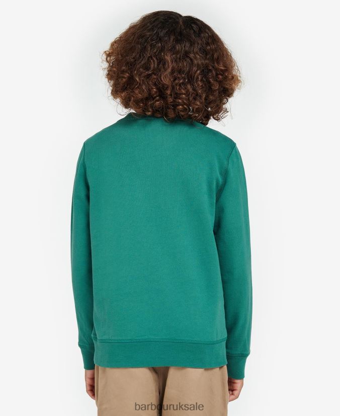 Dixon Sweatshirt Barbour Boys R08LB62512 Clothing Vine Green