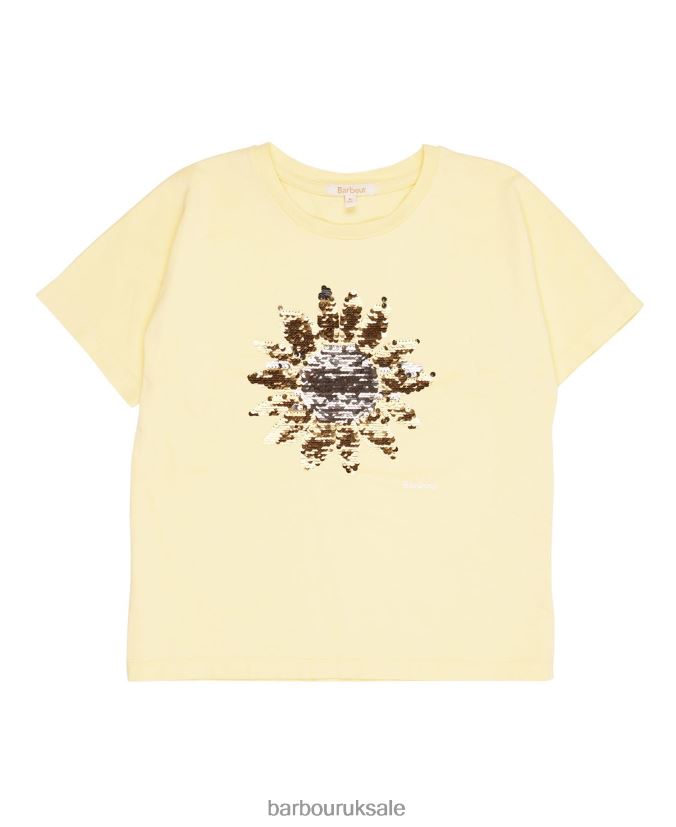 Emily T-shirt Barbour Girls R08LB62566 Clothing Primrose