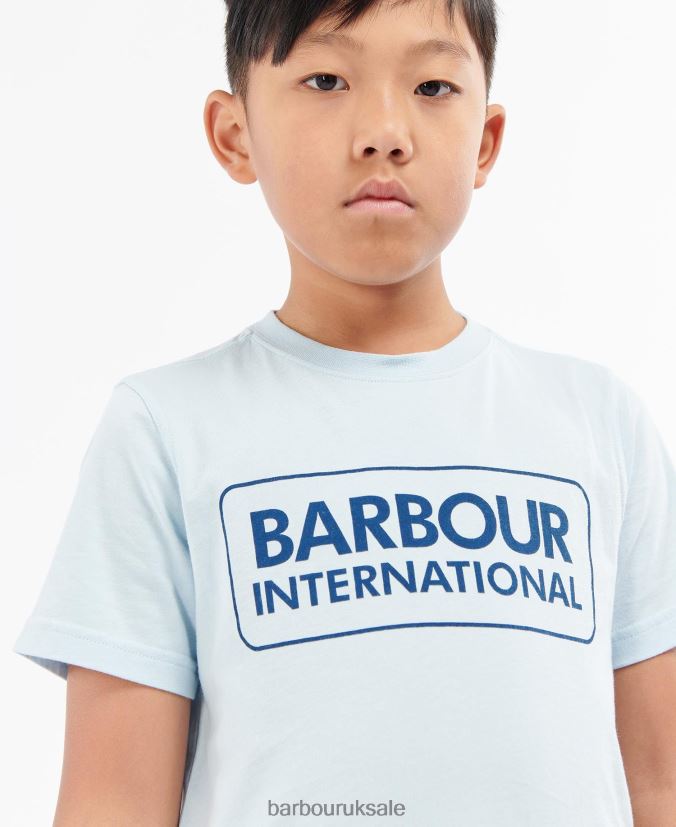 Essential Logo T-Shirt Barbour Boys R08LB62537 Clothing Grey Marl