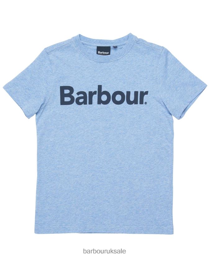 Essentials Logo T-Shirt Barbour Boys R08LB62505 Clothing Navy