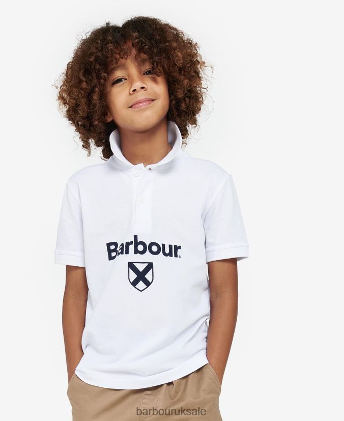 Floyd Polo Shirt Barbour Boys R08LB62506 Clothing Classic Navy - Click Image to Close