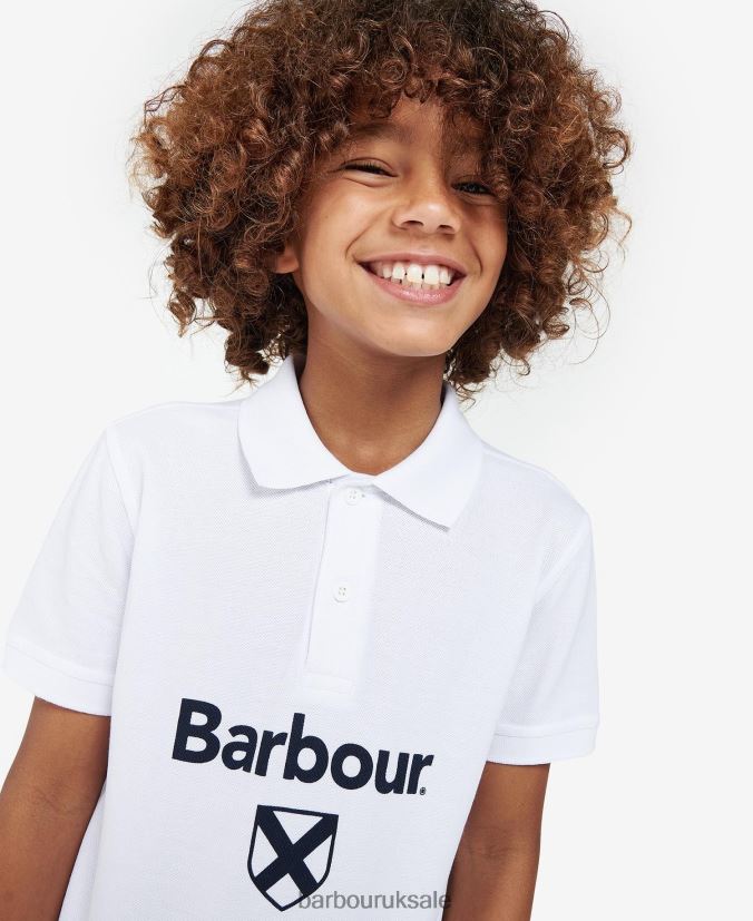 Floyd Polo Shirt Barbour Boys R08LB62506 Clothing Classic Navy