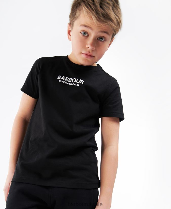 Formular T-Shirt Barbour Boys R08LB62528 Clothing White - Click Image to Close