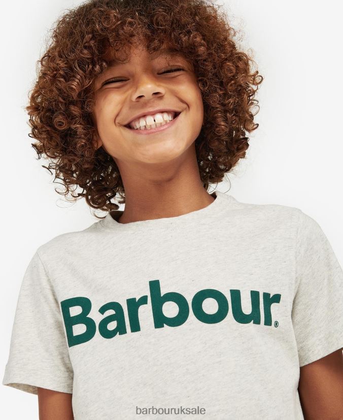 Logo T-Shirt Barbour Boys R08LB62503 Clothing Navy