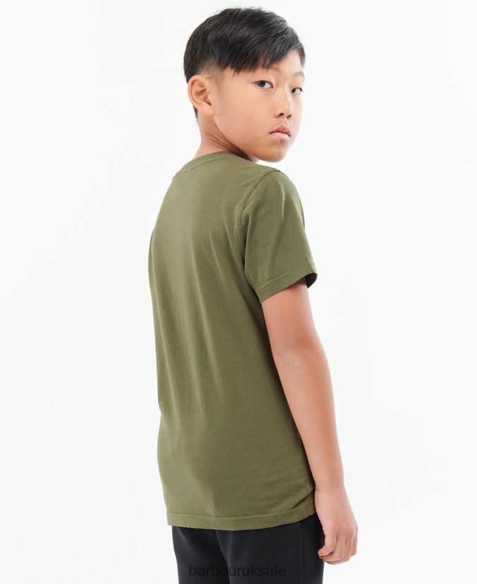 Panel T-Shirt Barbour Boys R08LB62534 Clothing Cargo