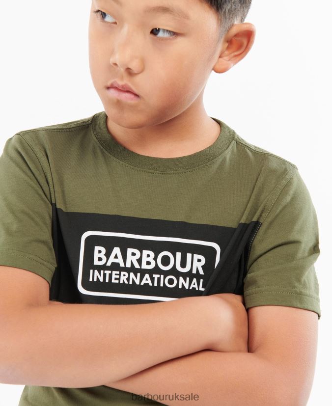 Panel T-Shirt Barbour Boys R08LB62534 Clothing Cargo