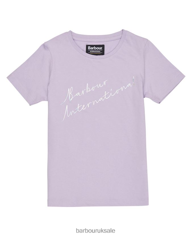 Rossin T-Shirt Barbour Girls R08LB62574 Clothing Wisteria