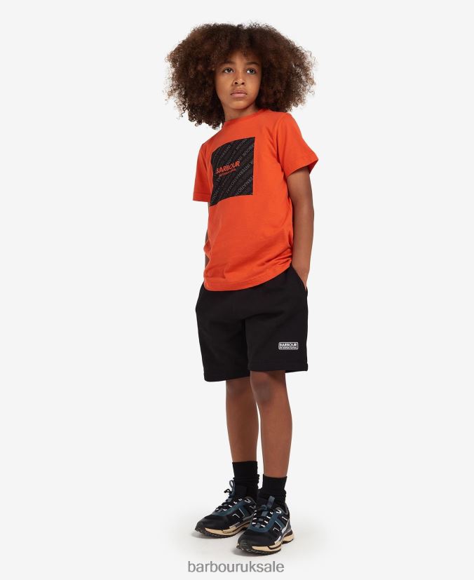 Sol T-Shirt Barbour Boys R08LB62531 Clothing Spicy Orange