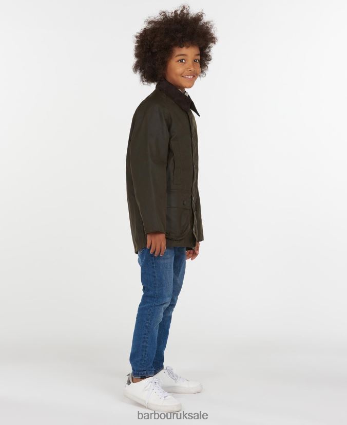 Beaufort Waxed Jacket Barbour Boys R08LB62472 Clothing Olive