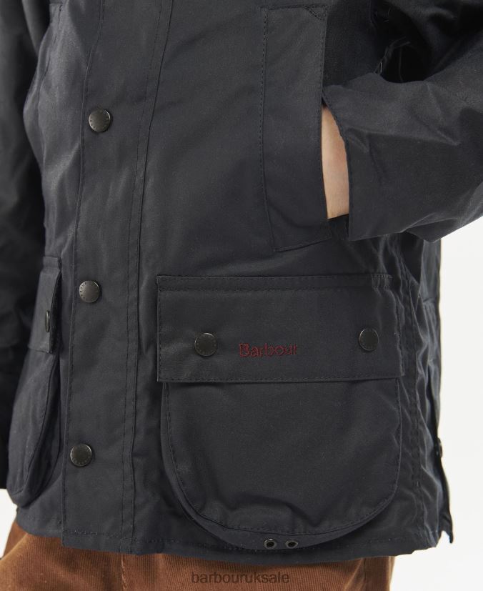 Bedale Waxed Jacket Barbour Boys R08LB62473 Clothing Navy