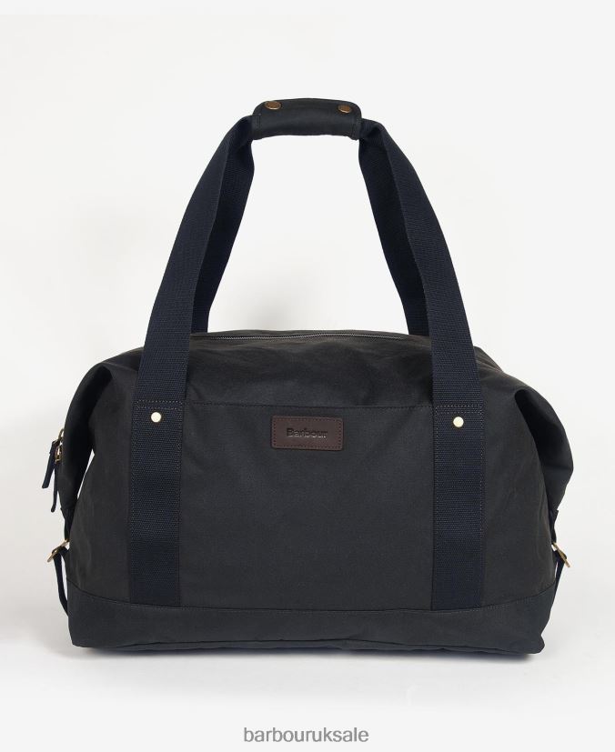 Essential Wax Holdall Barbour Men R08LB62197 Accessories Navy - Click Image to Close