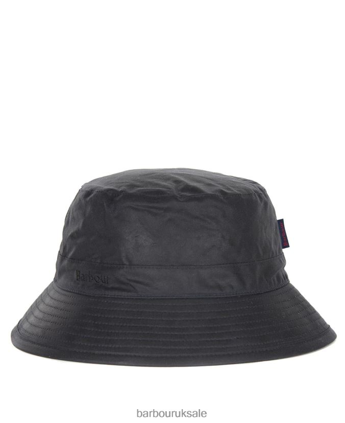 Wax Bucket Hat Barbour Men R08LB62254 Accessories Navy