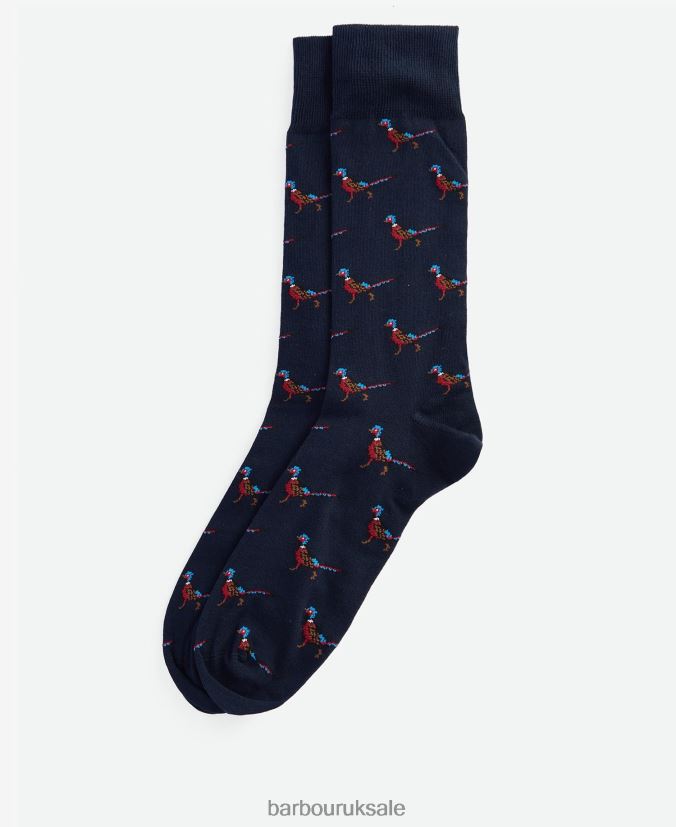 Mavin Socks Barbour Men R08LB62363 Accessories Navy/Pheasant - Click Image to Close