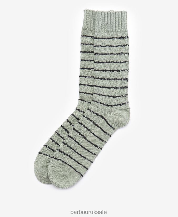 Texture Stripe Socks Barbour Men R08LB62366 Accessories Olive