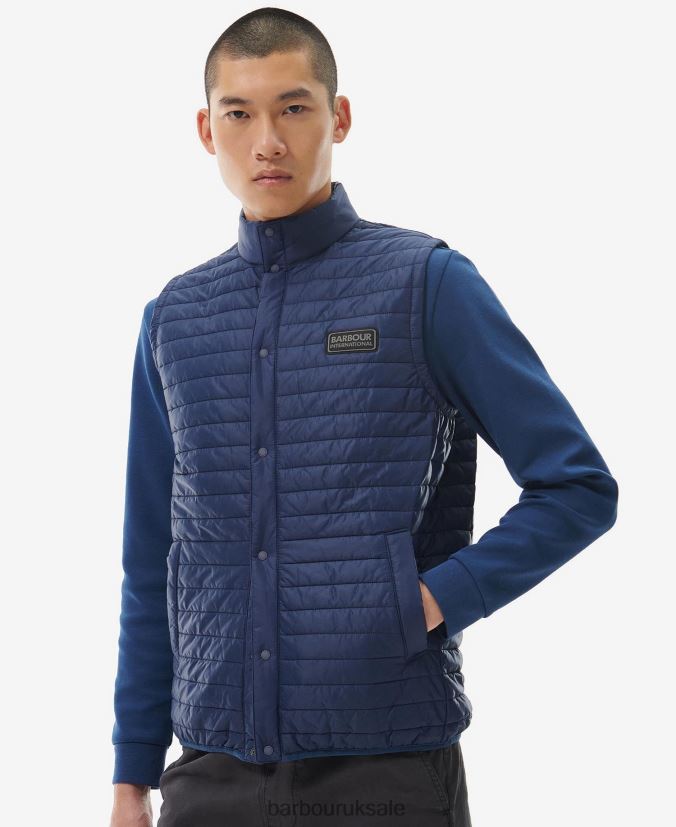 Belgrave Gilet Barbour Men R08LB6257 Clothing Oxford Navy