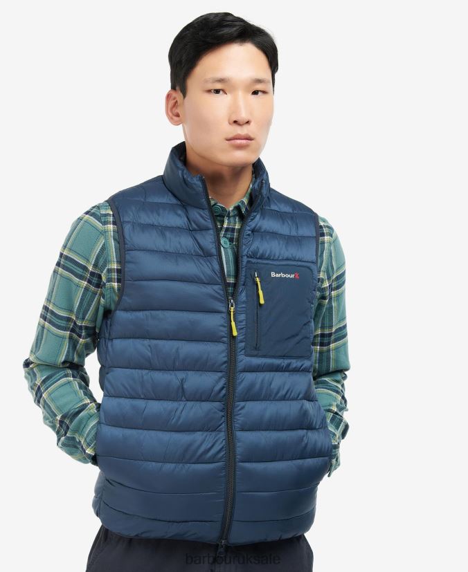 Burnall Gilet Barbour Men R08LB6268 Clothing Classic Navy