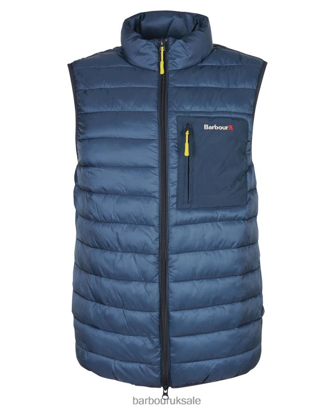 Burnall Gilet Barbour Men R08LB6268 Clothing Classic Navy