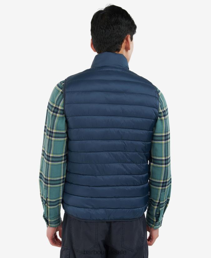 Burnall Gilet Barbour Men R08LB6268 Clothing Classic Navy