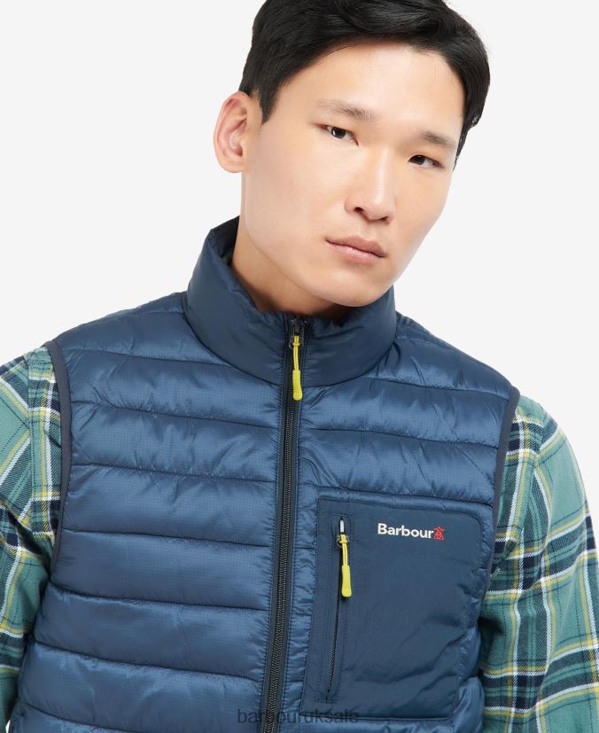 Burnall Gilet Barbour Men R08LB6268 Clothing Classic Navy