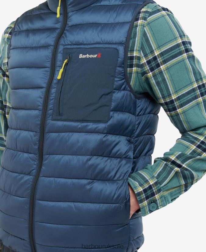 Burnall Gilet Barbour Men R08LB6268 Clothing Classic Navy