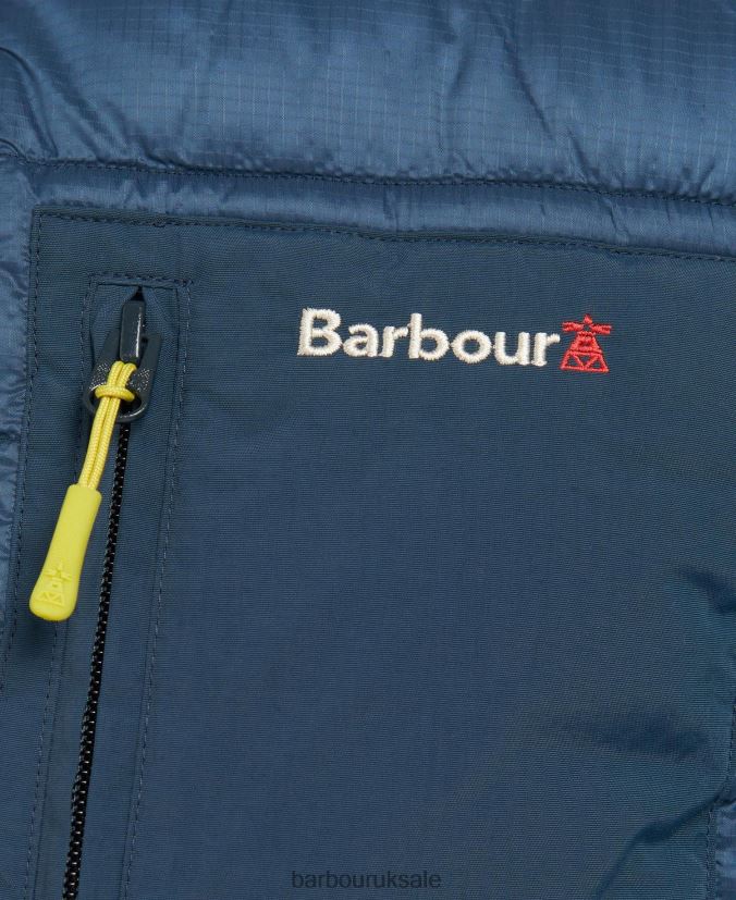 Burnall Gilet Barbour Men R08LB6268 Clothing Classic Navy