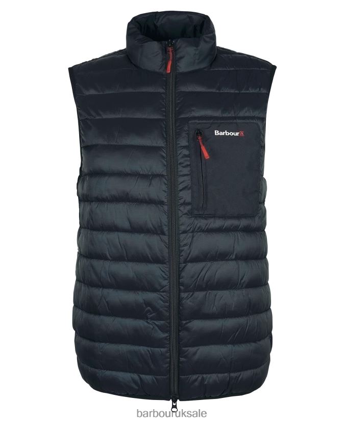 Burnall Gilet Barbour Men R08LB6271 Clothing Classic Navy