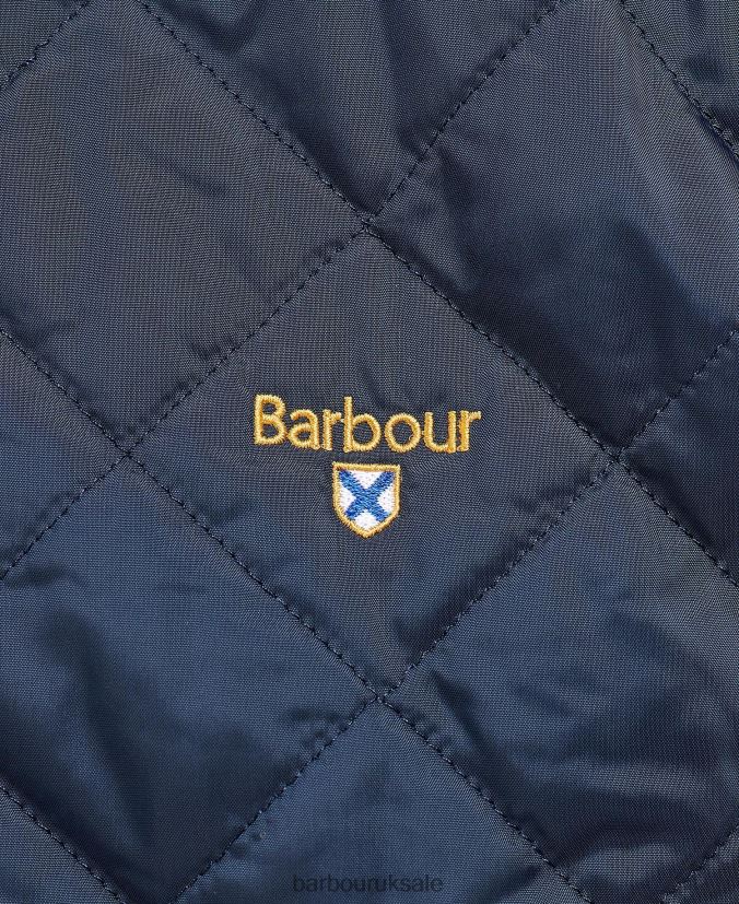 Crest Gilet Barbour Men R08LB6232 Clothing Navy