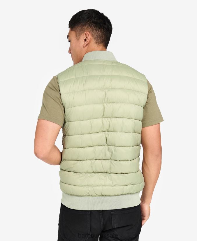 Elgin Quilted Gilet Barbour Men R08LB6272 Clothing Olive