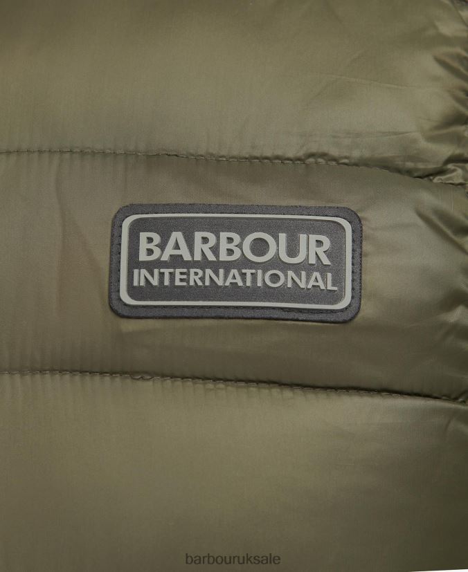 Elgin Quilted Gilet Barbour Men R08LB6275 Clothing Olive