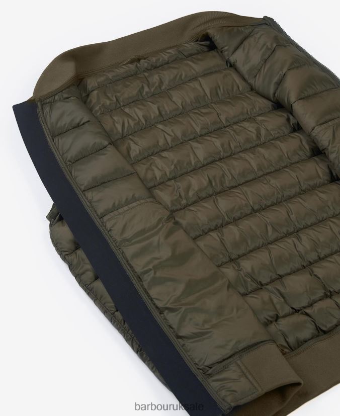 Elgin Quilted Gilet Barbour Men R08LB6275 Clothing Olive