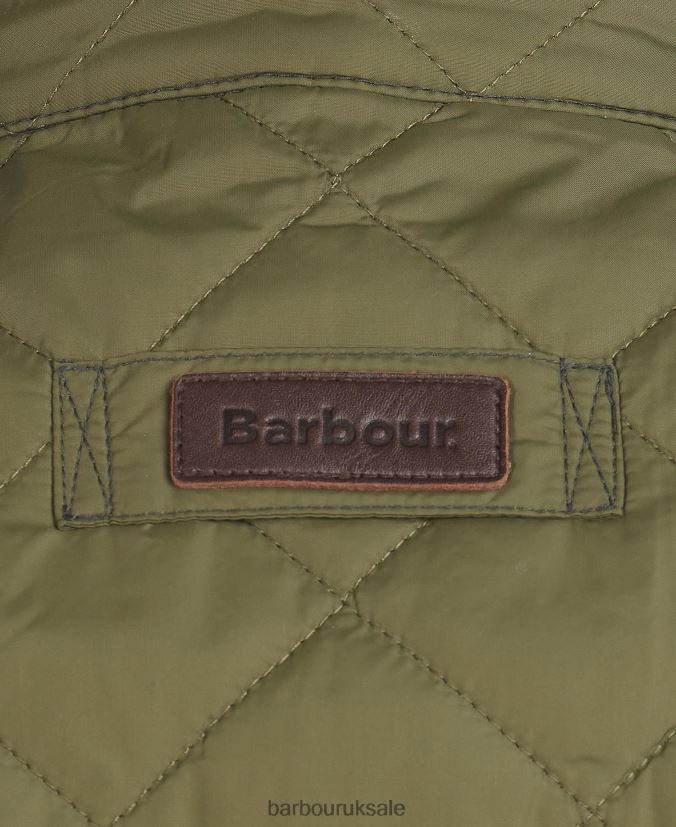 Explorer Gilet Barbour Men R08LB6223 Clothing Mid Olive